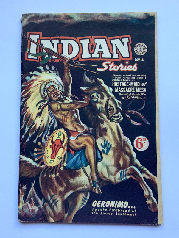 Indian Stories no.1 Australian pulp fiction Western book 1940s-50s